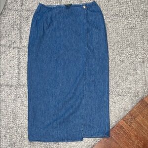 Ralph Lauren Denim Blue Pencil Skirt